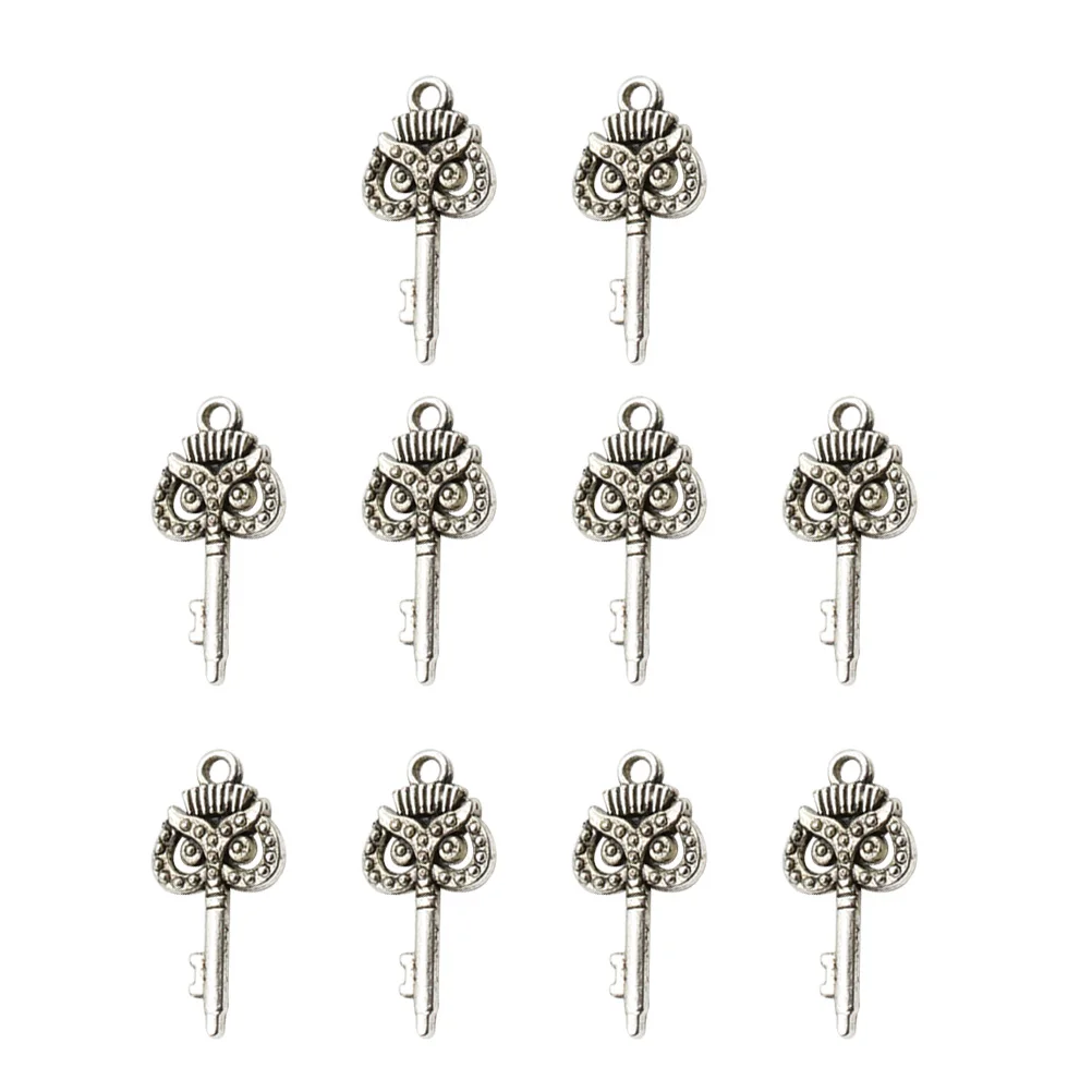 

10 PCS Key Pendant Pendants for Making Jewelry Charms Acrylic Accessories Necklace Vintage