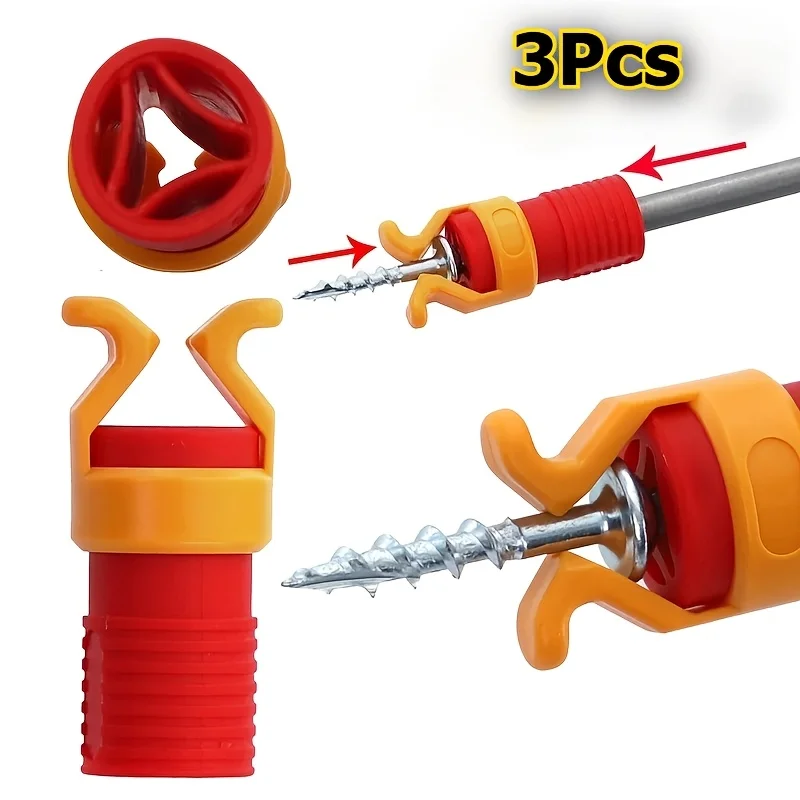 3pcs Screw Fixer Holder Universal Fixing Fixture Set Plastic Screw Fixer Fixture For Woodworking Carpentry And Drill Screws