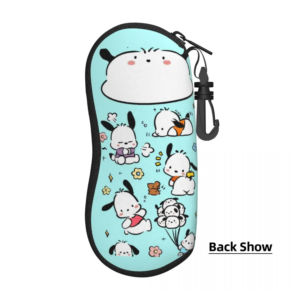 Custom Pochacco Cute Cartoon Wallpaper Shell Eyeglasses Protector Cases Fashion Sunglass Case Glasses Bag