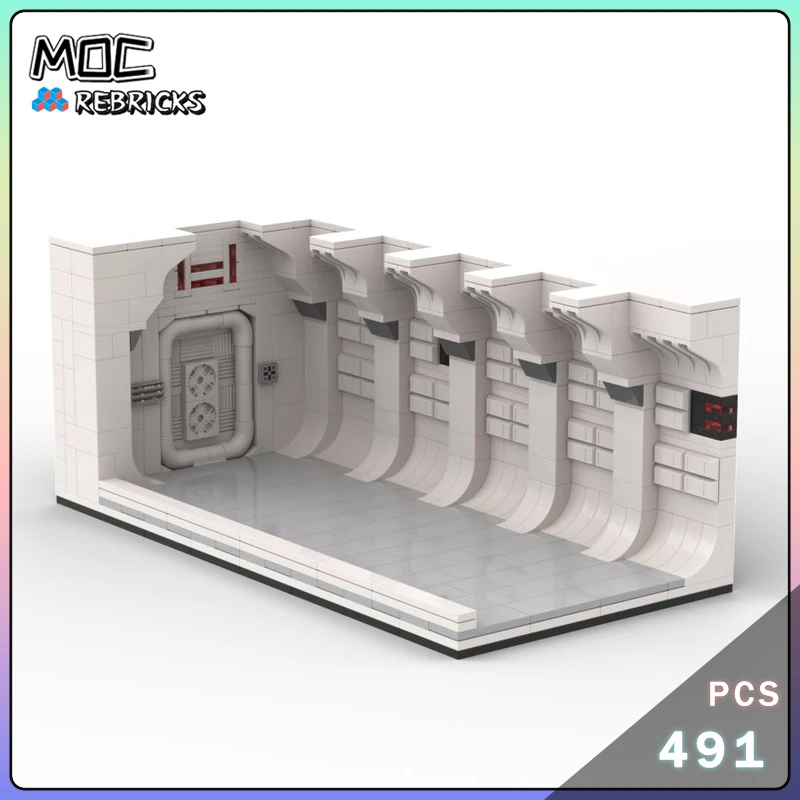 

MOC Building Blocks Space Series Tantive IV Extended Corridor Vignette Assembly Model Puzzle Senior Bricks Toys Holiday Gifts