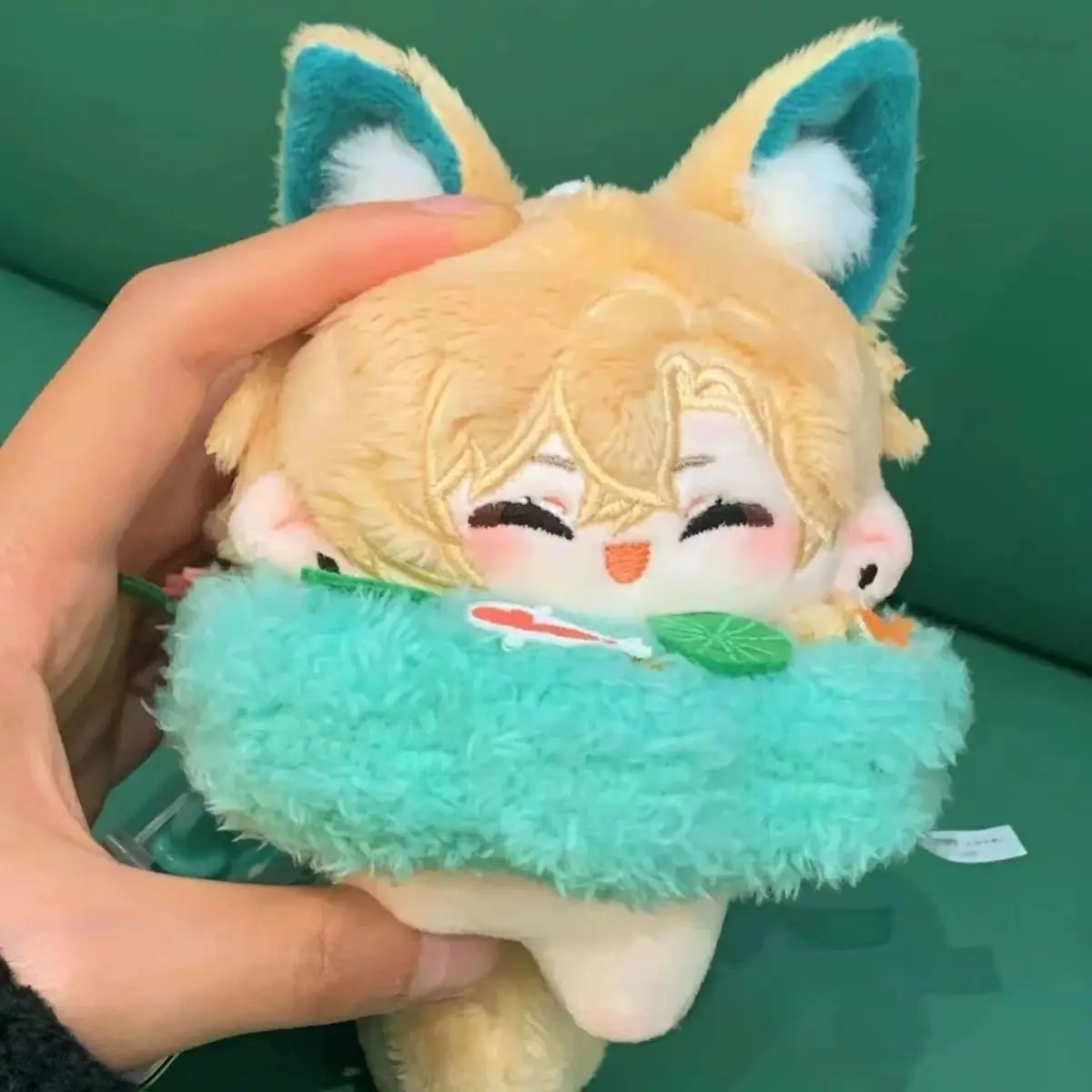 

Anime Honkai: Star Rail Aventurine Cosplay Cute Fuzzy Starfish Body Maumet Cartoon Fluffy Puppet Keyring Pendant Xmas Gift