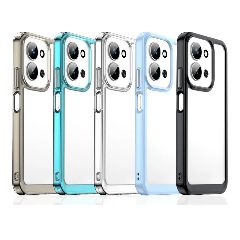 

For Xiaomi Redmi 15C Case Cover For Redmi 12 Funda Shell Hard Translucent Soft Frame Protective Phone Bumper Redmi 15C Cover