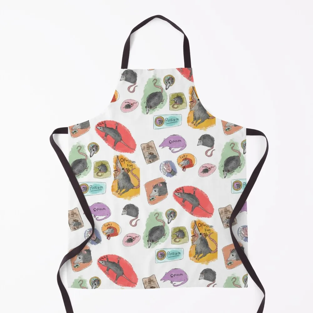 Opossum overload Apron For Home Accessories Kitchen Things And For Home chefs Apron