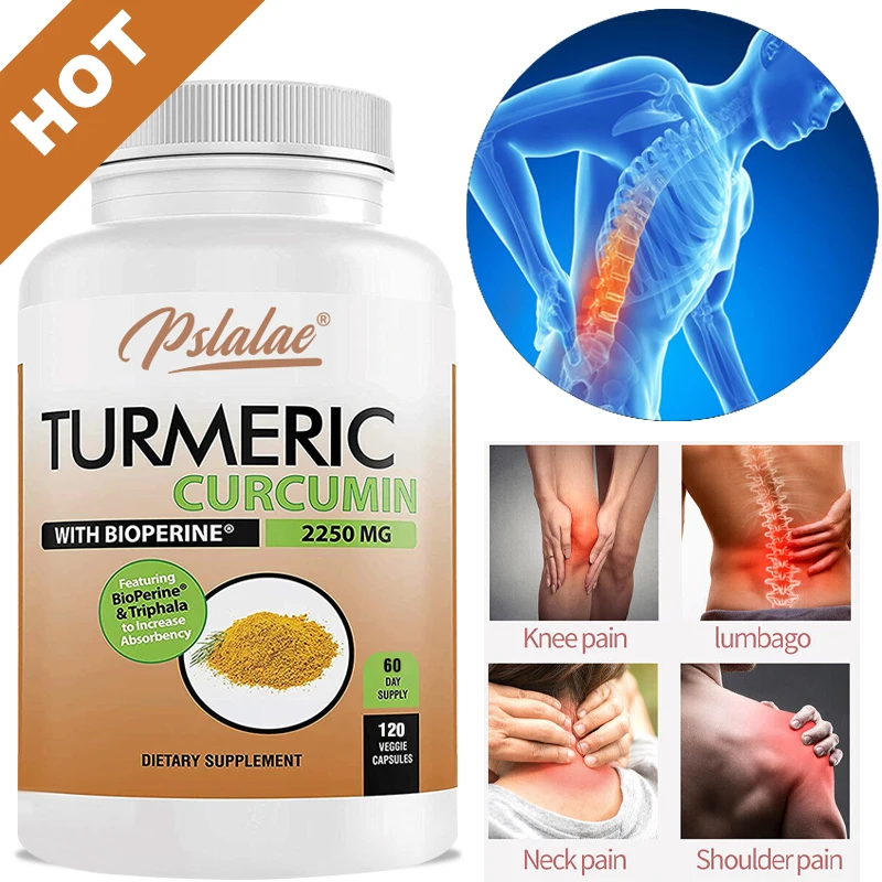 

Turmeric Curcumin - 95% Curcuminoids & Black Pepper for Advanced Absorption - Joint and Immune Health Support, Non-GMO