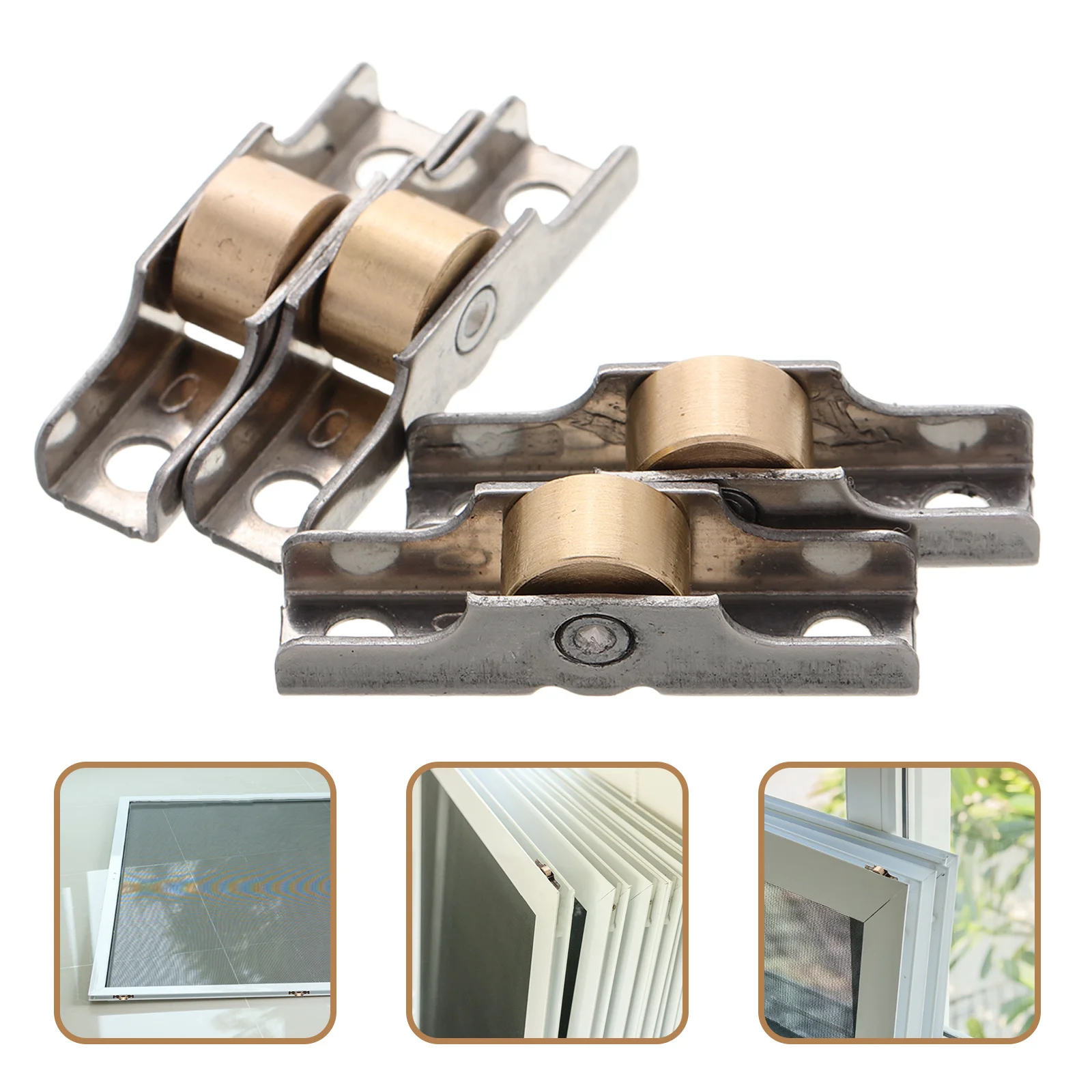 

1Set Stainless Steel Sliding Screen Door Rollers Heavy Duty Smooth Operation Replacement Wheels Patio Door Window Repair