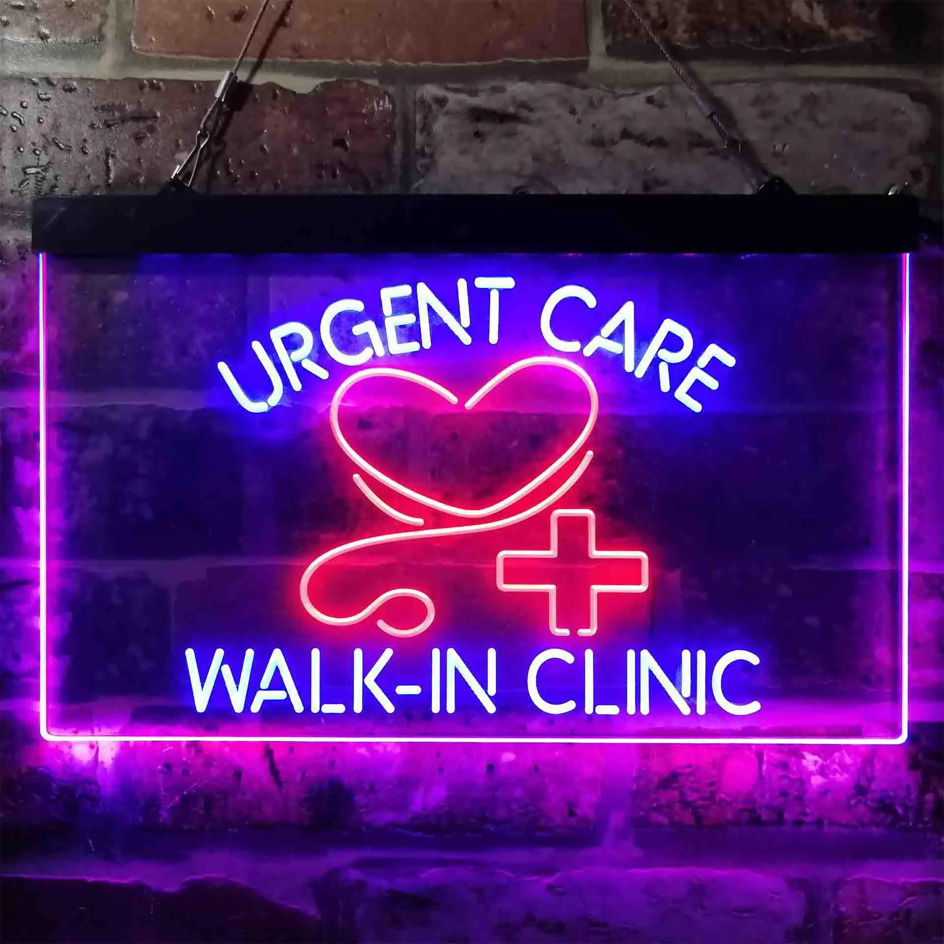 

Walk in Clinic Urgent Care Dual Color Led Neon Sign st6-i3857