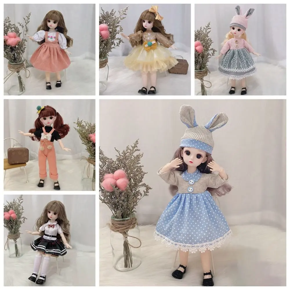 Traje para muñeca, vestidos para muñeca, falda, vestido de princesa para muñeca BJD de 30cm, 1/6, vestido de princesa, 21 accesorios para articulaciones desmontables