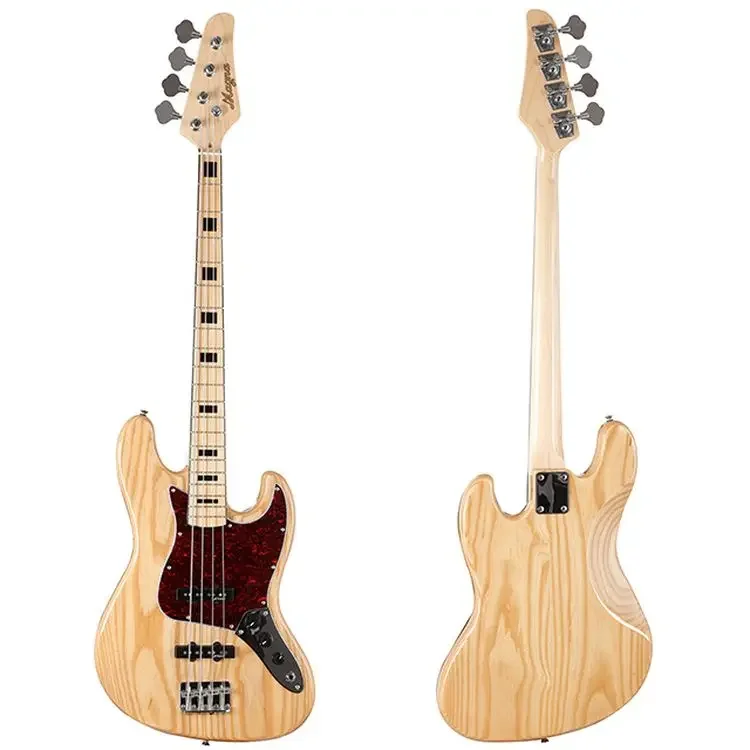 

Top Quality Factory Custom 4 Strings Electric Bass Guitar Ash S-S-H Alnico Guitar Electric bass