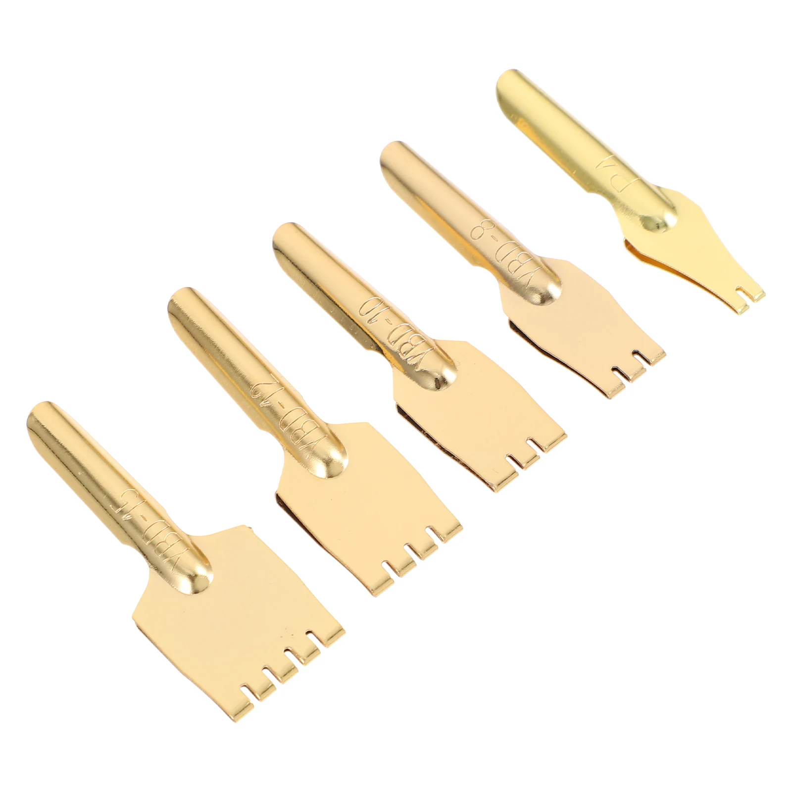 

5 Pcs Fountain Pen Nibs Calligraphy Writing Tibetan Writing Pen Nibs Tips Brass Lettering Practice School Stationery