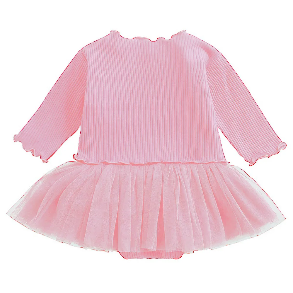 Vestiti per bambole rinate Abito pagliaccetto con cardigan a costine per bambola da 20-22 pollici Ragazza Gonna senza maniche in maglia rosa
