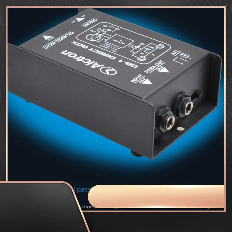 

N34R-Alctron DB-1 Одиночный пассивный преобразователь импеданса DIBOX Передний сценический эффектор DI Box