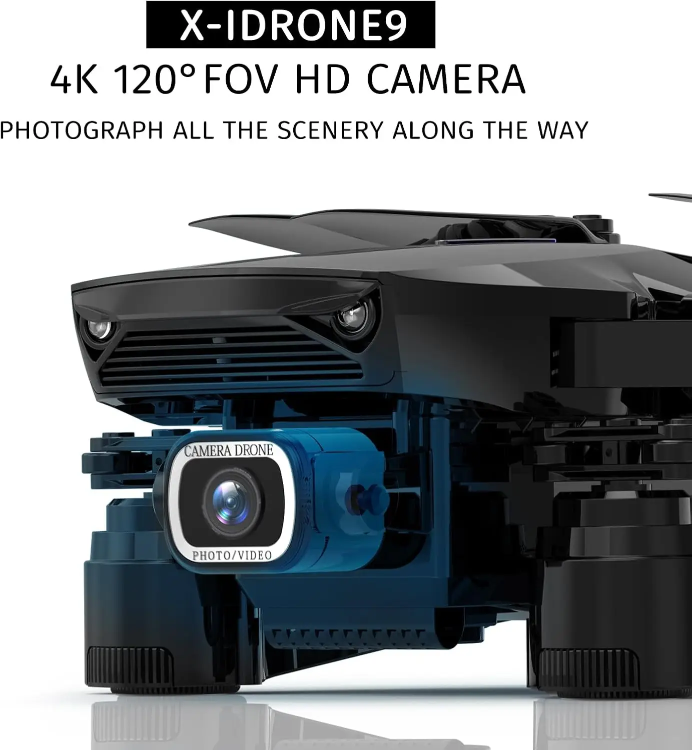 Foldable FPV RC Quadcopter 4K Drone Camera GPS