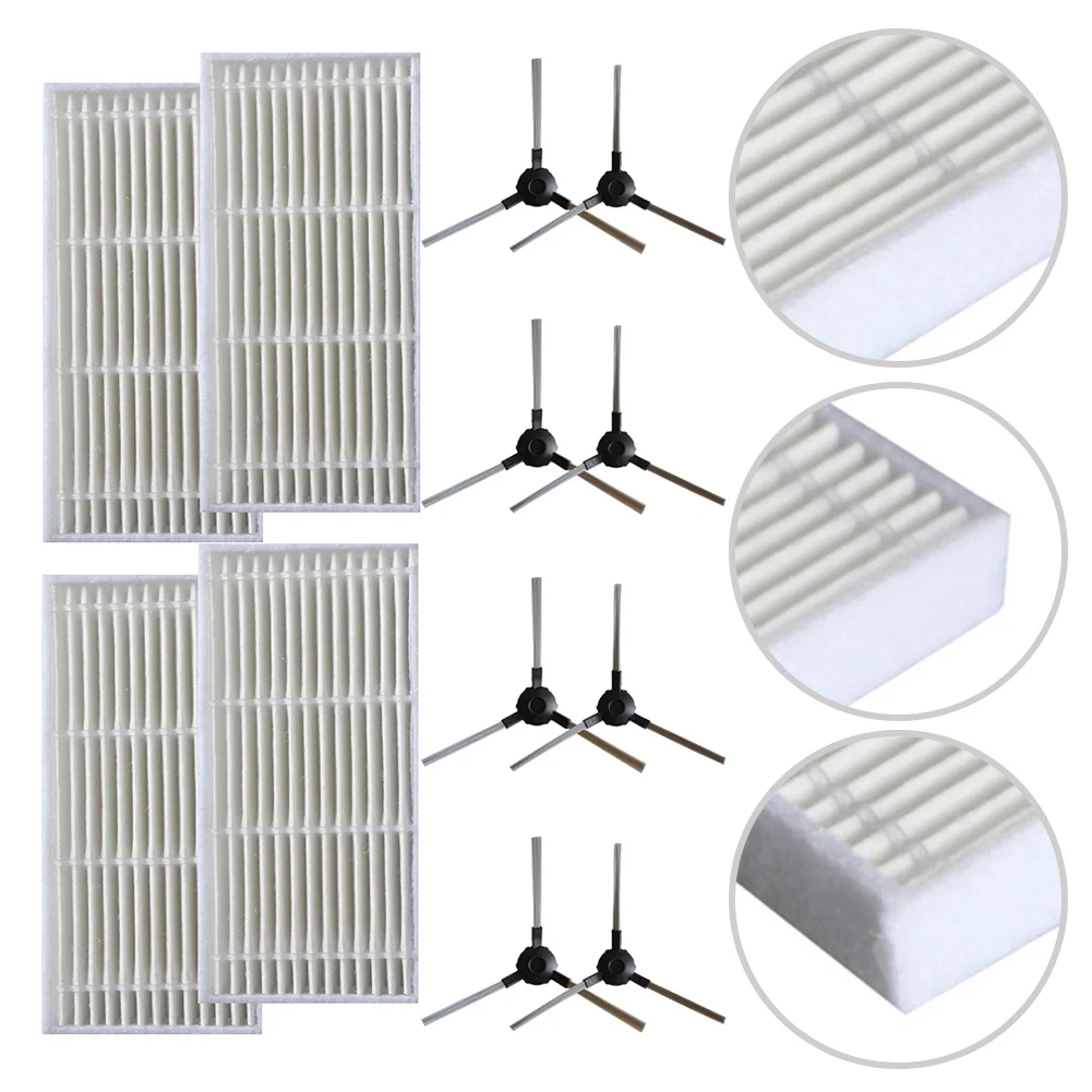 مجموعة المرشحات، مكنسة كهربائية ذات فرش جانبية، سهلة التركيب، تنظيف فعال، أداء مثالي لإزالة شعر الحيوانات الأليفة