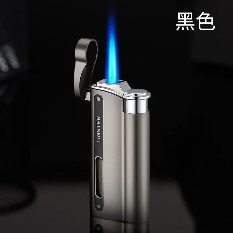 Metal Butane Gas Direct Charge Inflatable Windproof Lighter Personalized Cigar Moxibustion Mosquito Incense Pipe Fireworks Tool