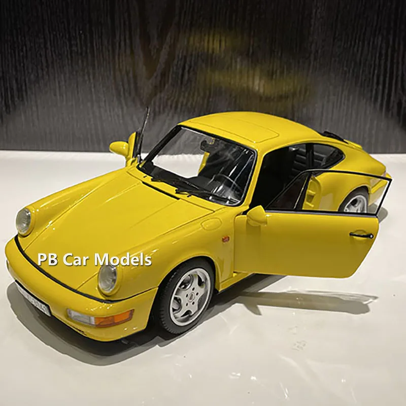 

Norev original 1:18 carrera4 simulation alloy car Model car accessories yellow