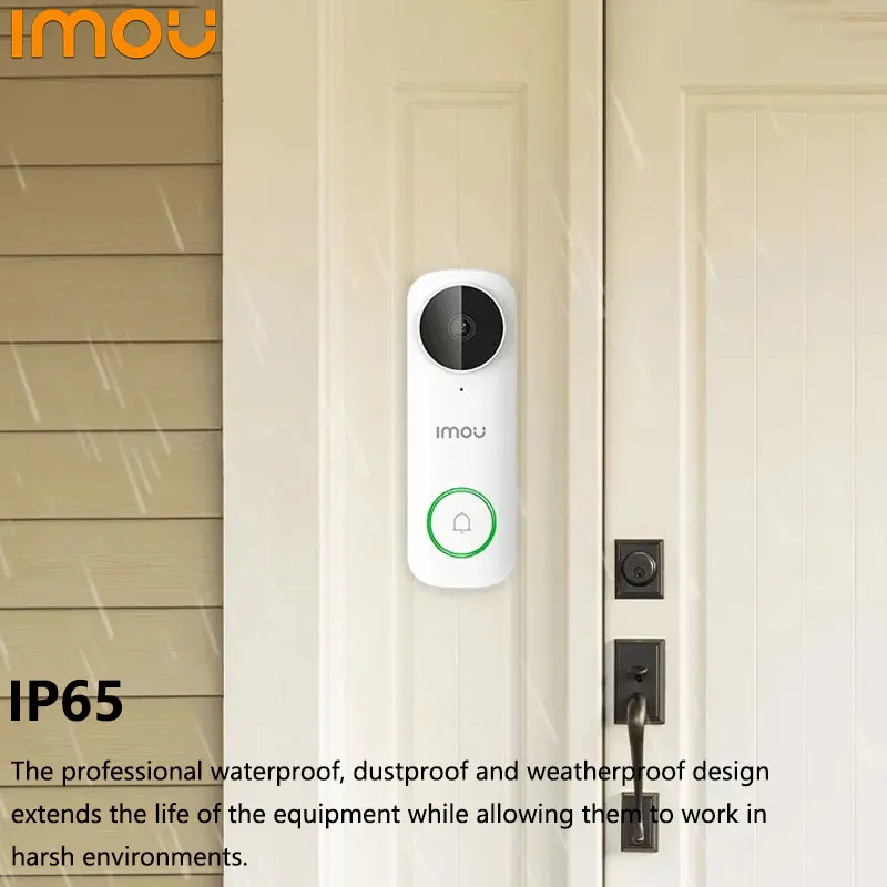 Dahua Imou DB61i 5MP 3K Wifi Intercome With Human Detection IP65 Weatherproof Two Way Talk Residential Outdoor Wireless Doorbell