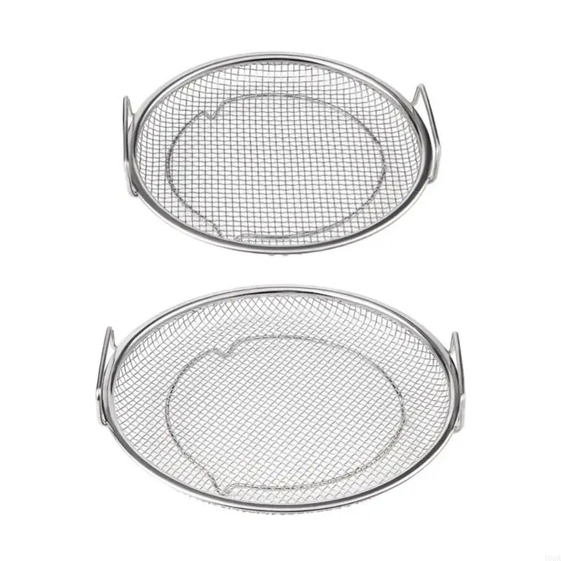 

103A Stainless Steel Colander Chef Frying Strainer Fishing Mesh Sieve Spoon Binaural