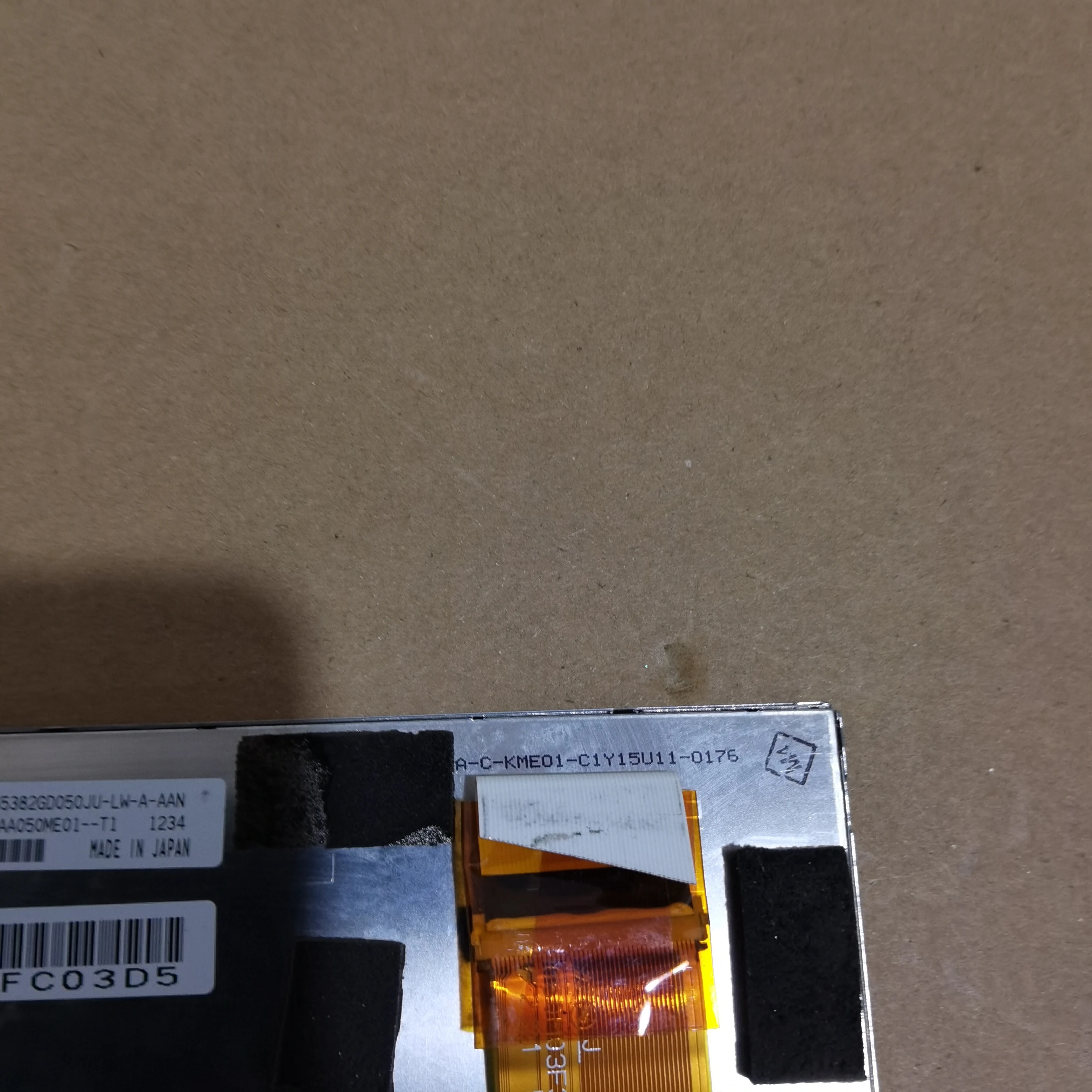 5 polegadas tela LCD, 800x480, aa050me01-t1