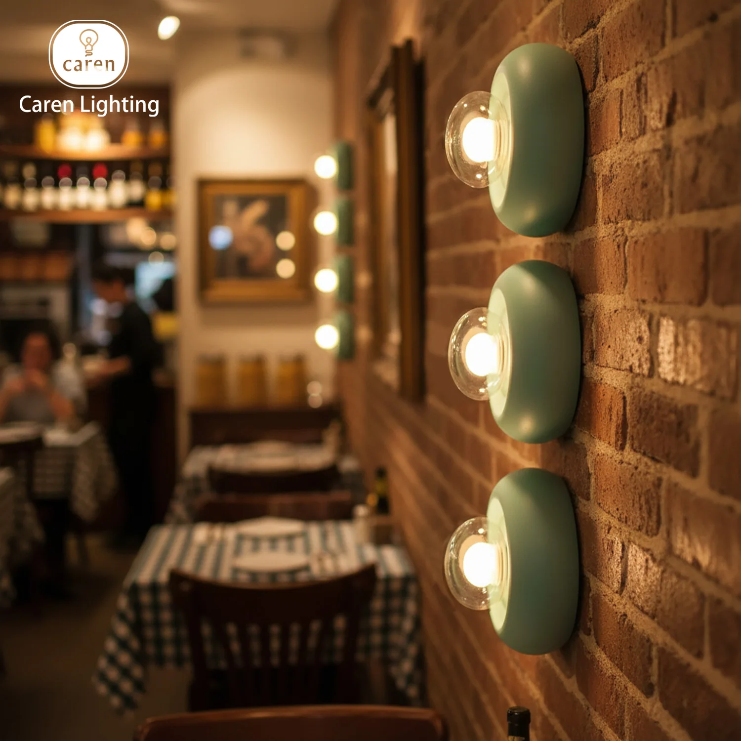 Caren Lighting Futurism Wall Sconces Lighting Design Glass Electroplating LED Bauhaus Contemporary Modern Cozy Light Fixture