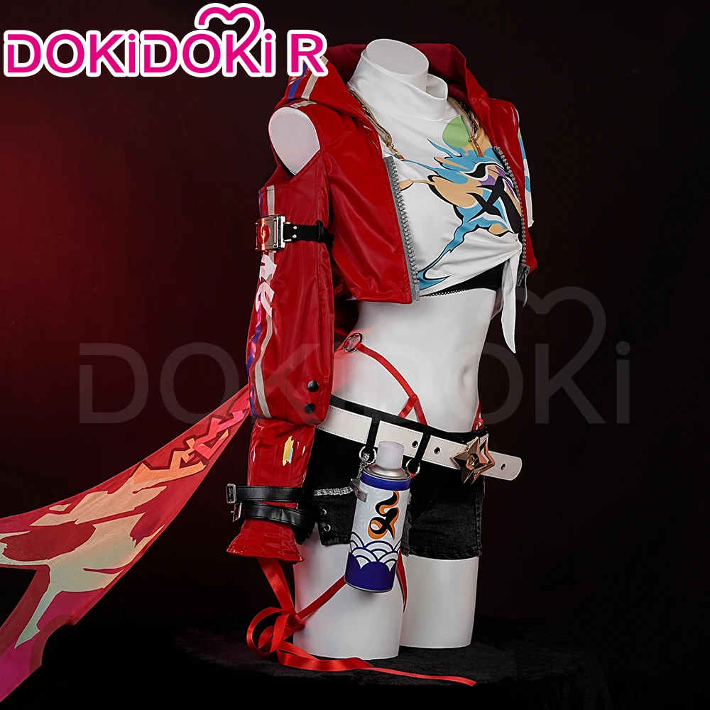 Rappa Cosplay Costume Game Honkai:Star Rail DokiDoki-R Women Halloween Costume HSR Rappa Star Rail Cosplay Costume