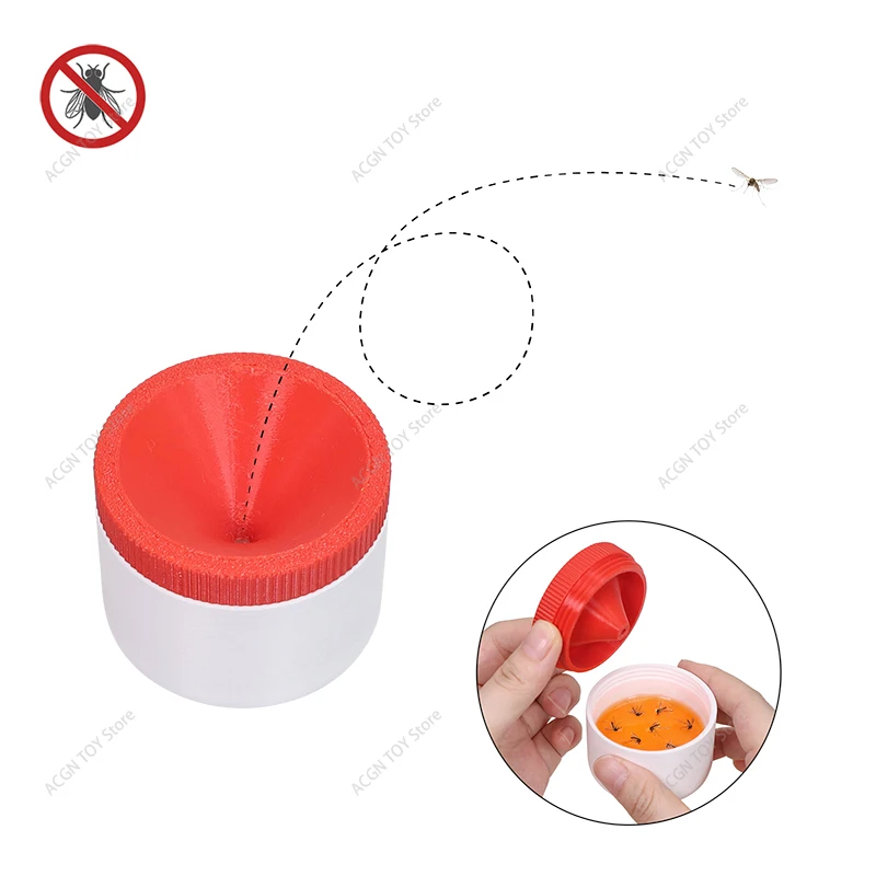3D Printed Drosophila Trap Reusable Fruit Fly Trap Catching Bottle Indoor Outdoor Kitchen Garden Pest Control Fly Killer