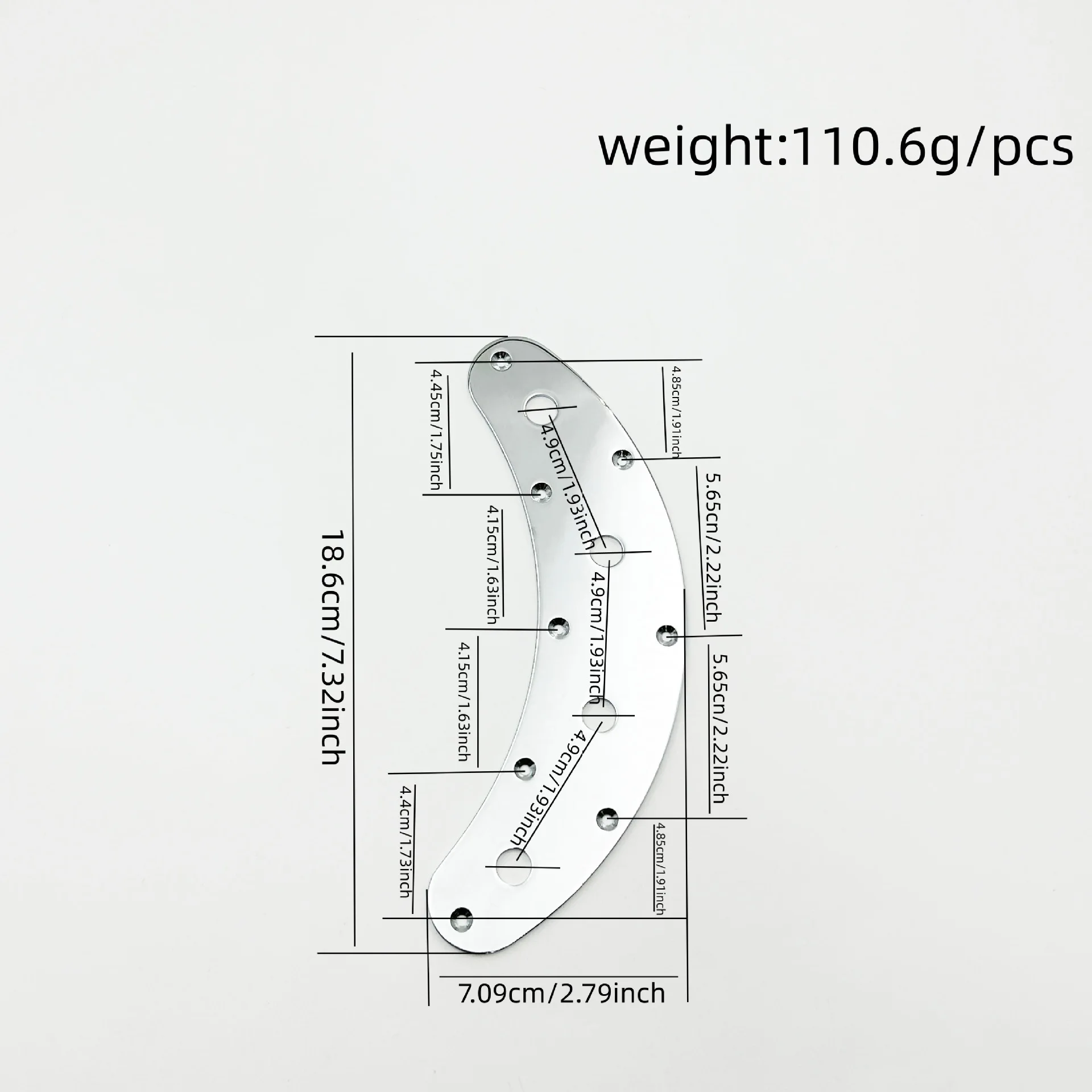 For PB Jazz Bass Curved Control Plate Wiring Harness Blade Shape Circuit Board Potentiometer Switch Assembly Pickguard