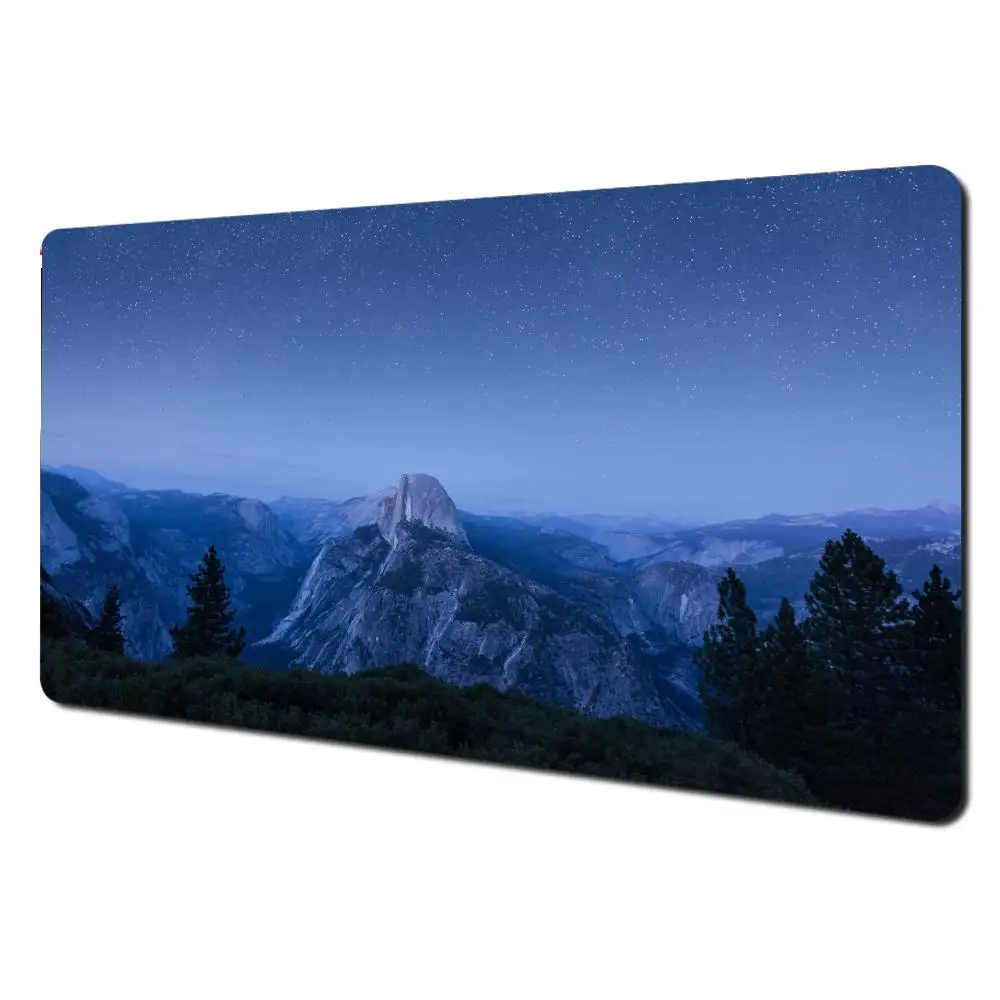

Starry Sky Forest Mouse Pad Nootbook Game Rug Gamer Keyboard Large Gaming Non-slip Computer Laptop Tablet Mat Mini PC Playmat