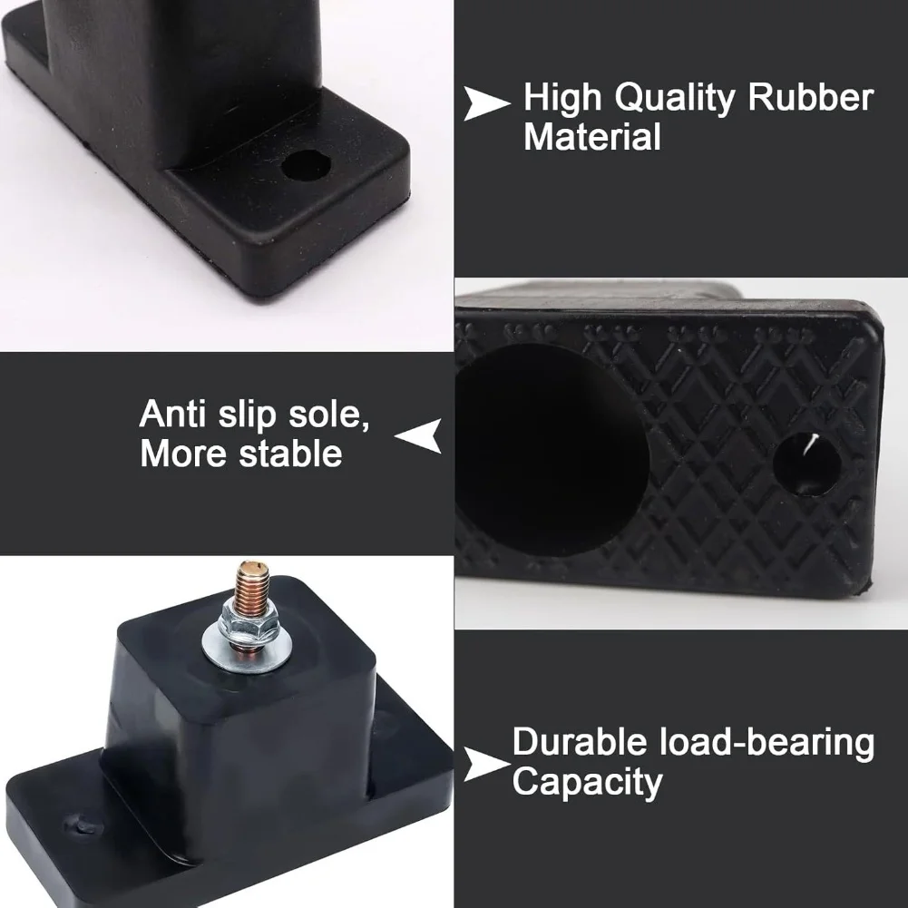 4 Pack Rubber Vibration Dampening Mount Brackets for Air Conditioner Installation to Reduce Noise and Vibration Transmission
