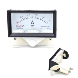 Analog Current Panel Meter DC 0-10A 85C17 Ammeter 70x40x61mm for Circuit Testing Charging Battery Ampere Tester Gauge Pack of 1