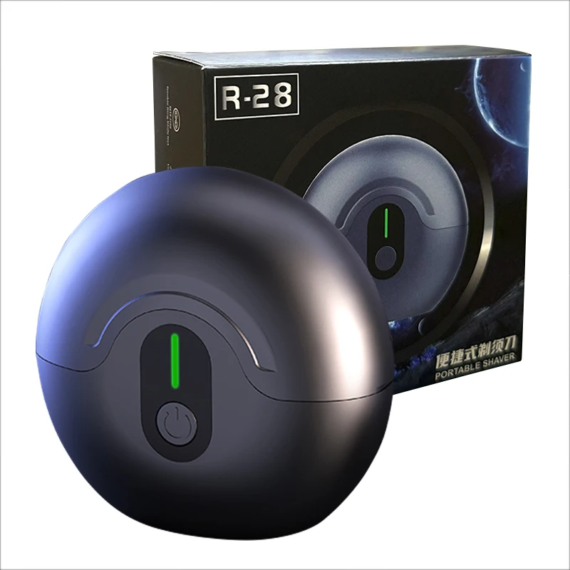 

Электрическая бритва с двойным плавающим магнитным лезвием для мужчин, нож для бороды в форме летающей тарелки, портативная дорожная перезаряжаемая бритва