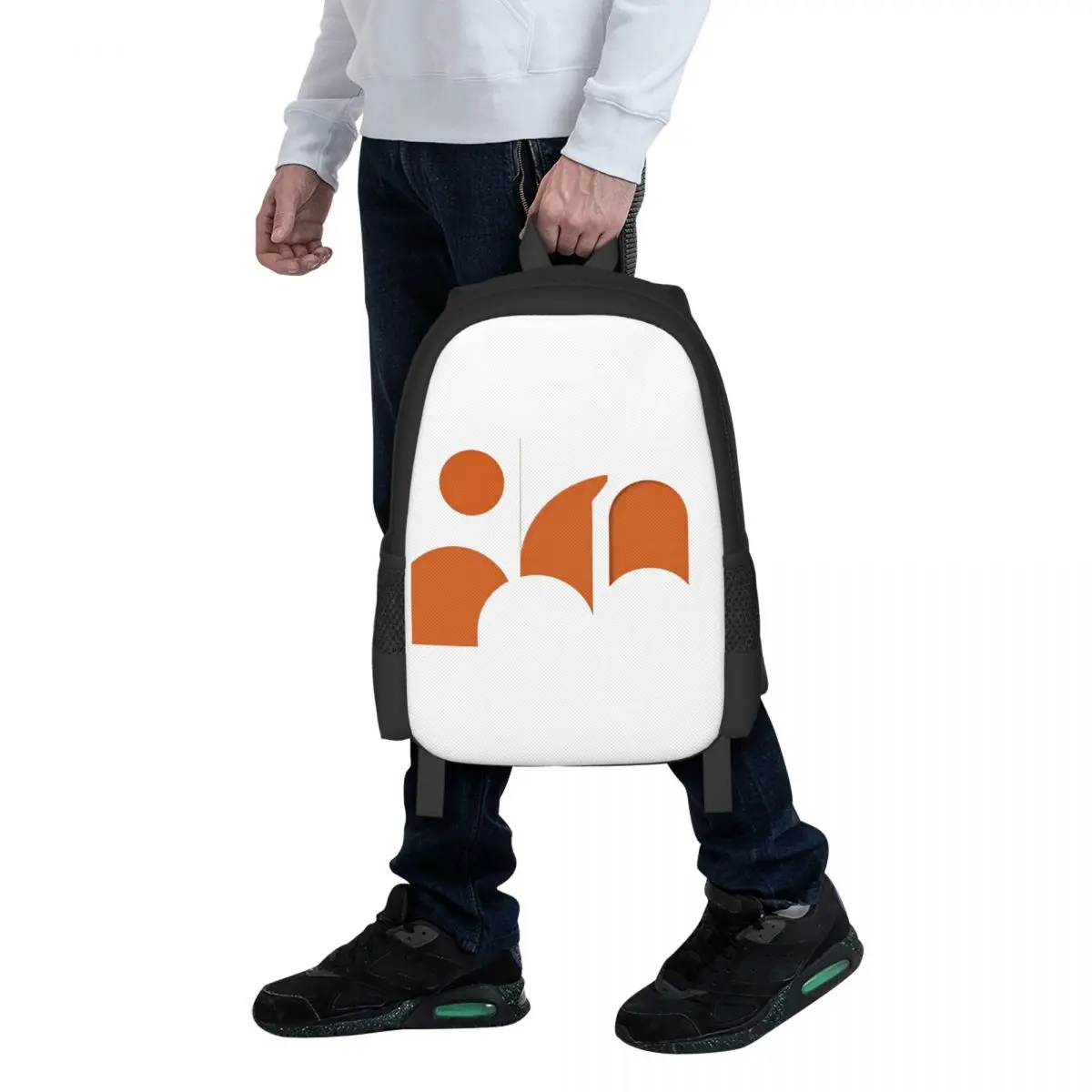 Geometric Terracotta Shapes Student Backpack School Bag Hiking Travel Daypack for Boys Girls Fashion Bookbag Shoulder Bags