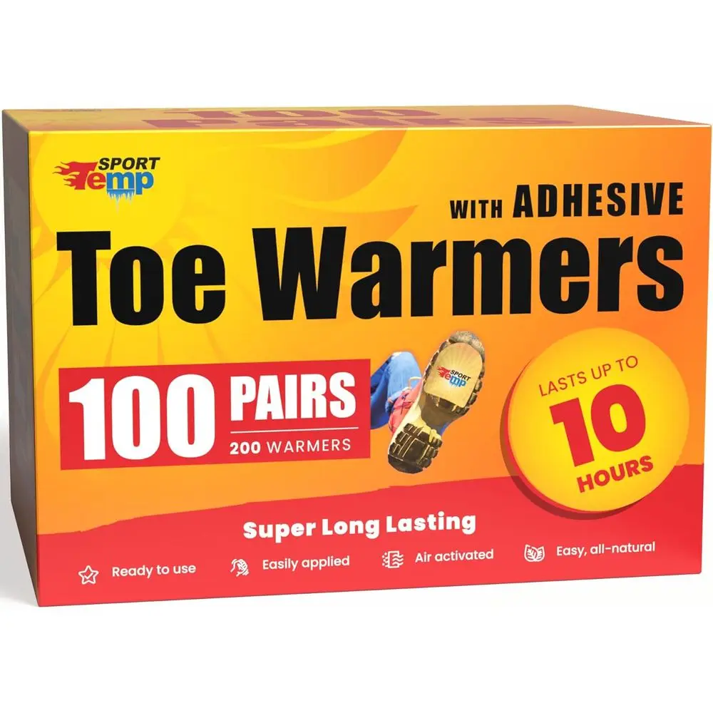 

Long-Lasting Toe Warmers: 10-Hour Heat, Thin & Natural, Easy Adhesive Application