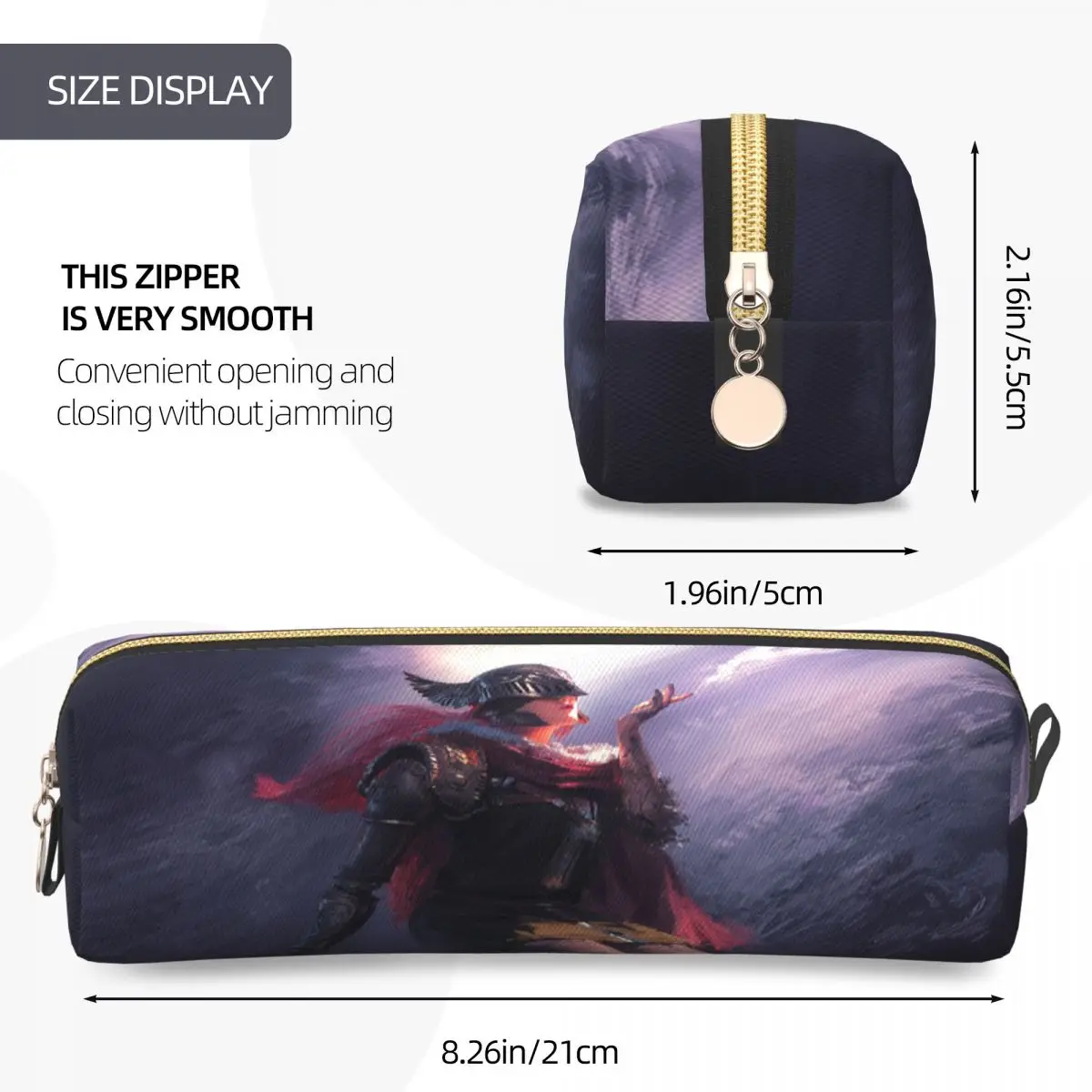 Piórnik Lovely The Blind Valkyre Elden Ring dla graczy, duża pojemność, torba na długopisy dla dziewczyn i chłopców, artykuły szkolne dla uczniów.