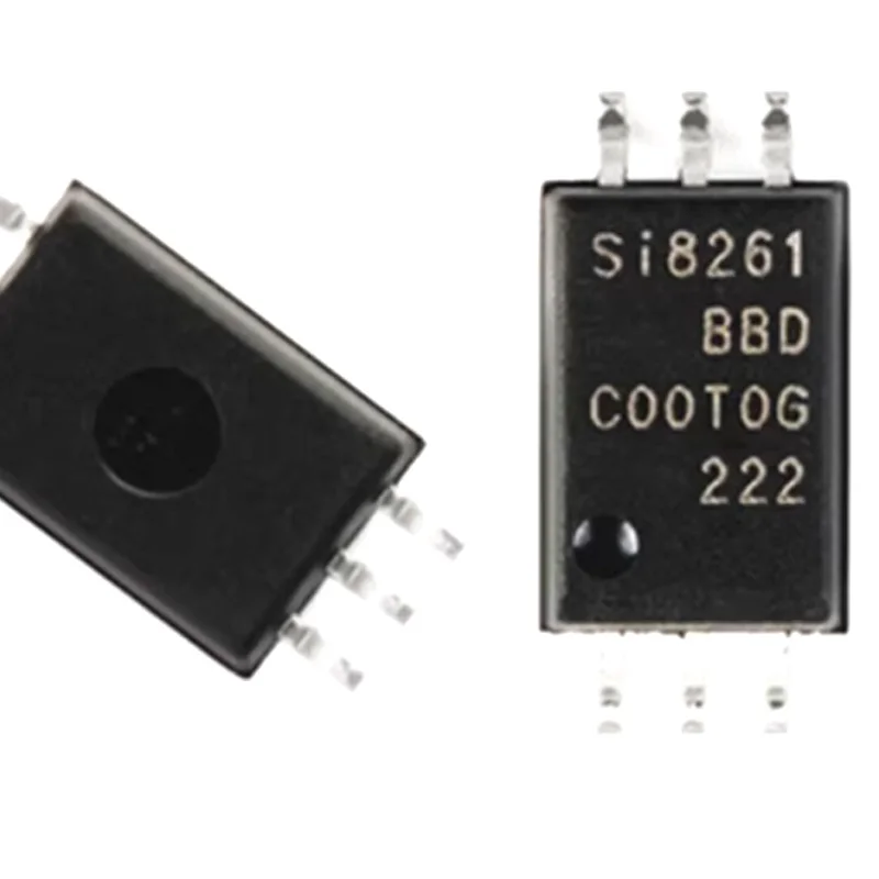 

10 Si8261Bbd-C-Is Original Imported Silk Screen Si8261Bbd Package Sop-6 Grating Pole Driver Chip Ic