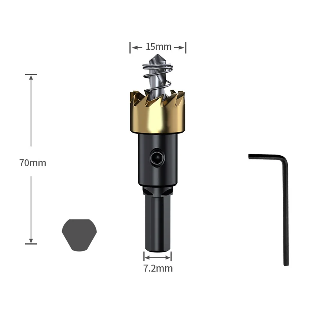 Woodworking Hole Openers High speed Steel Material Multiple Sizes Clean Holes in Wood Special Grinding Blade 2PCS Set