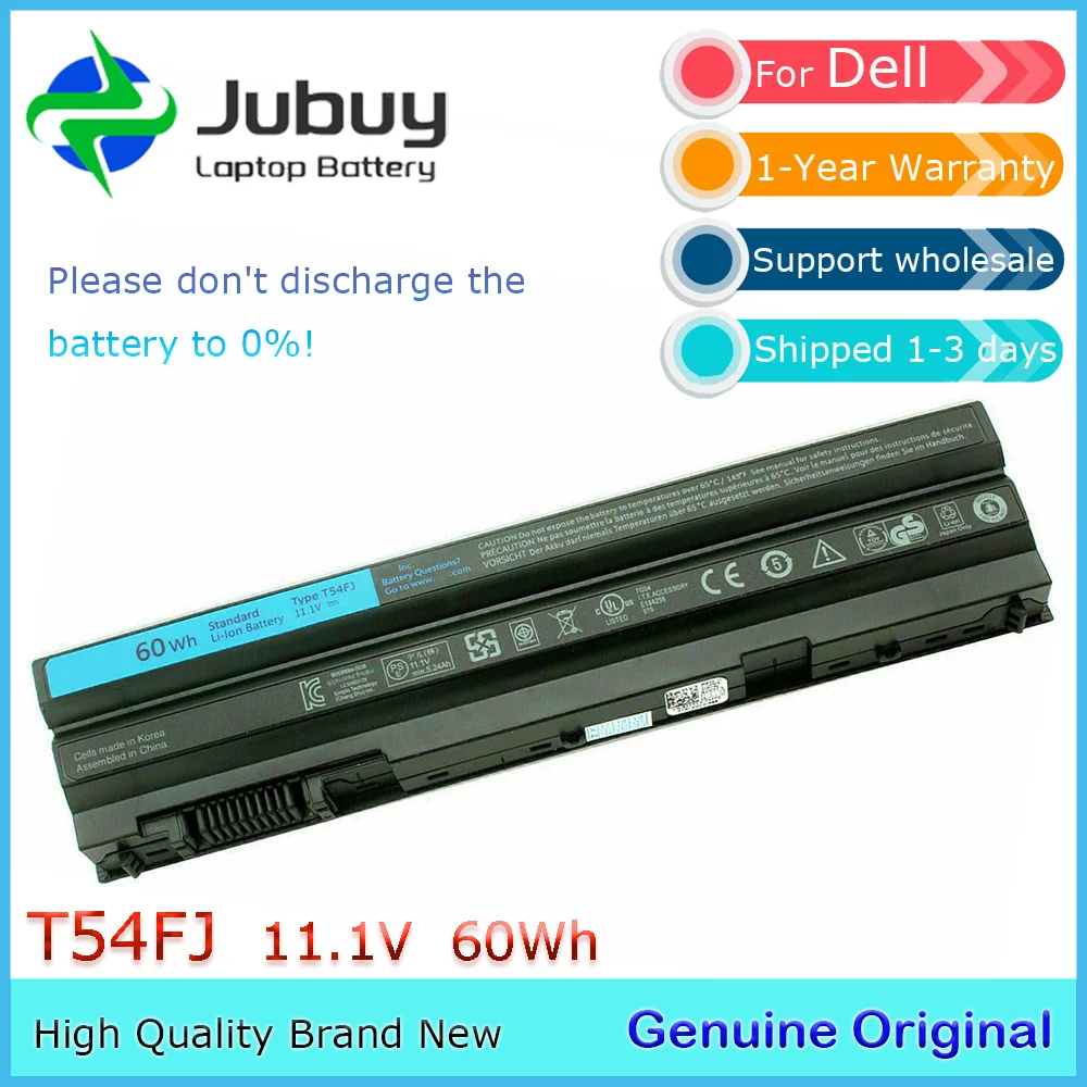 T54FJ 11.1V 60Wh Original Laptop Battery for Dell Latitude E6420 E6430 E6440 E6540 E5420 E5430