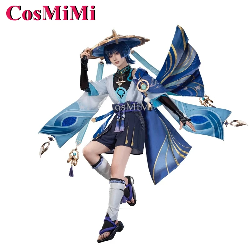 CosMiMi 방랑자 코스프레 게임 원신 임팩트 코스튬 업그레이드 버전, 2.0 전투 유니폼, 카니발 파티, 역할 놀이 의류 S-XL