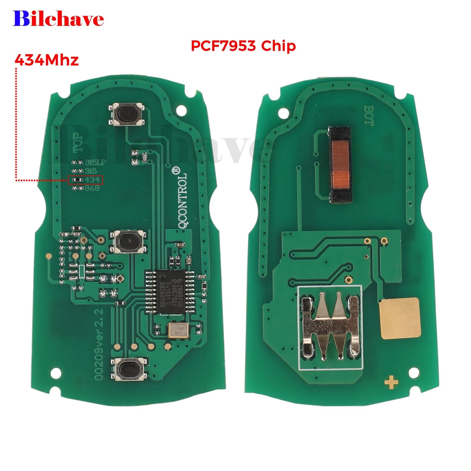 jingyuqin 5pcs For BMW 1/3/5/7 Series CAS3 System X5 X6 Z4 Remote Smart Key Circuit Board 315/434/868Mhz ID46 PCF7953 Chip Fob