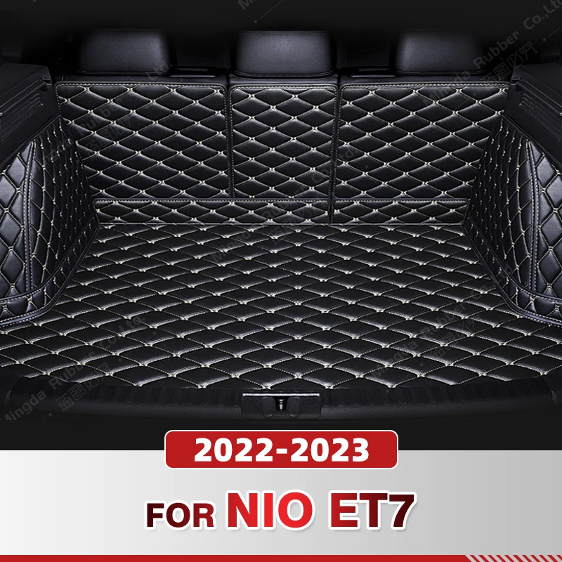 

Auto Full Coverage Trunk Mat For NIO ET7 2022-2023 Anti-Dirty Leather Car Boot Cover Pad Cargo Liner Interior Protector Accessor