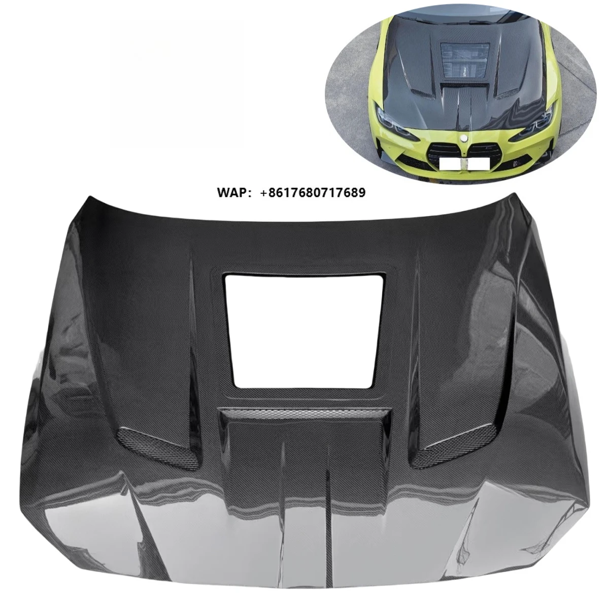 CMST Ver.2 Transparent Style Dry Carbon Fiber Front Engine Hood for  G80 M3 G82 M4 Bonnet