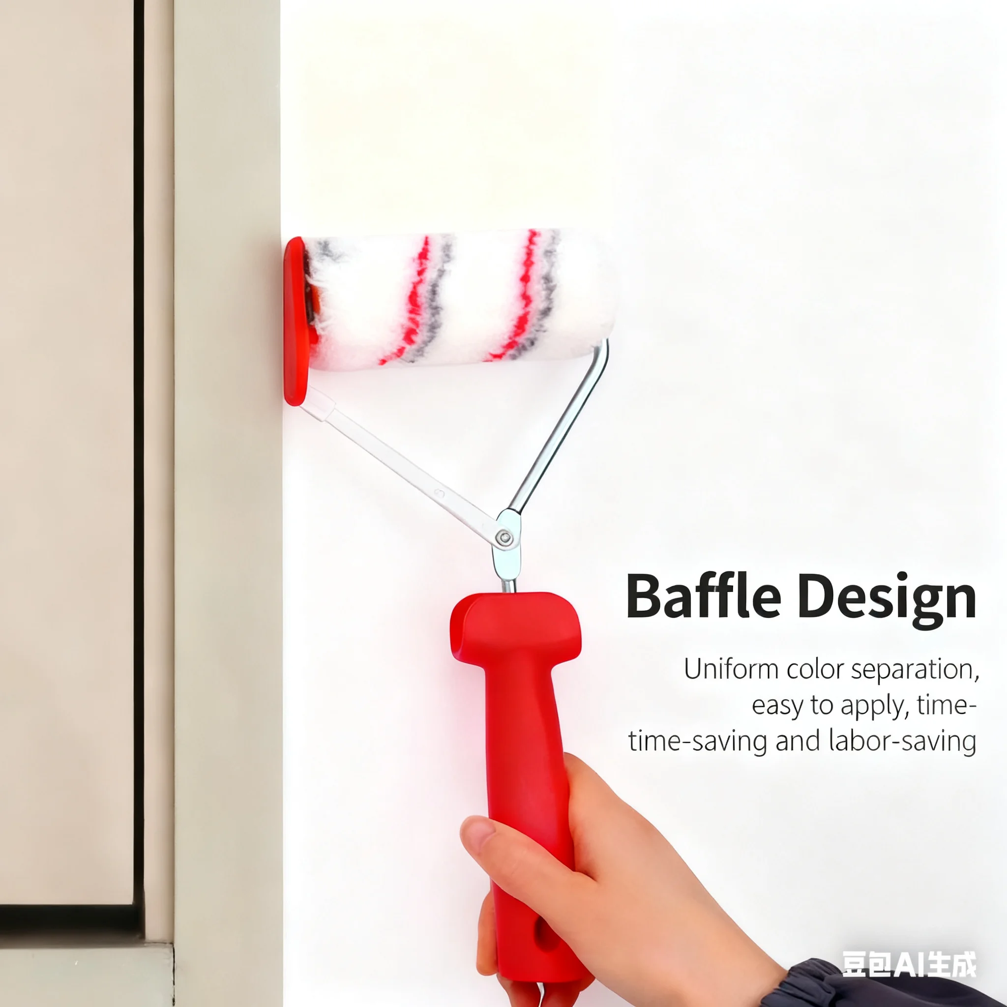 Multi-Function Edging Paint Roller Brush, 4