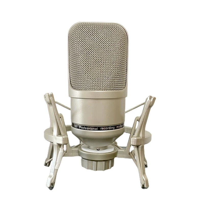 Large Diaphragm Professional Condenser Microphone Kit with Shock Mount Studio Mic For Gaming Recording Singing Podcast YouTube