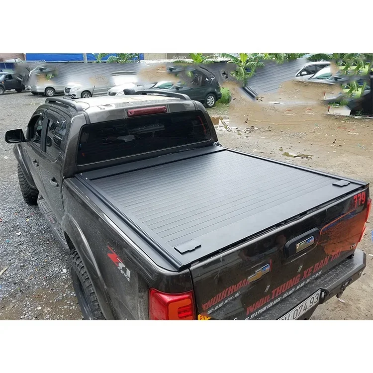 Retractable Roll Up Tonneau Cover Back  For Hilux Ranger Navara NP300