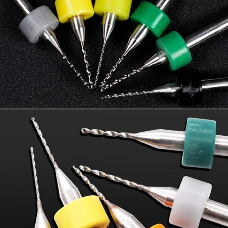 1pcs PCB Drill Tool Kit 0.1mm-2.0mm Tungsten Carbide for Metal Milling Cutter CNC Route Machine Carving Circuit Board Beeswax