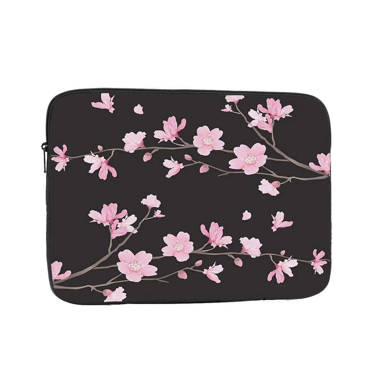 Cherry Blossom Flower Plant - Black Case Pouch 10 12 13 15 17 Inch Notebook Sleeve Cover Bag Tablet Shockproof Case Bag