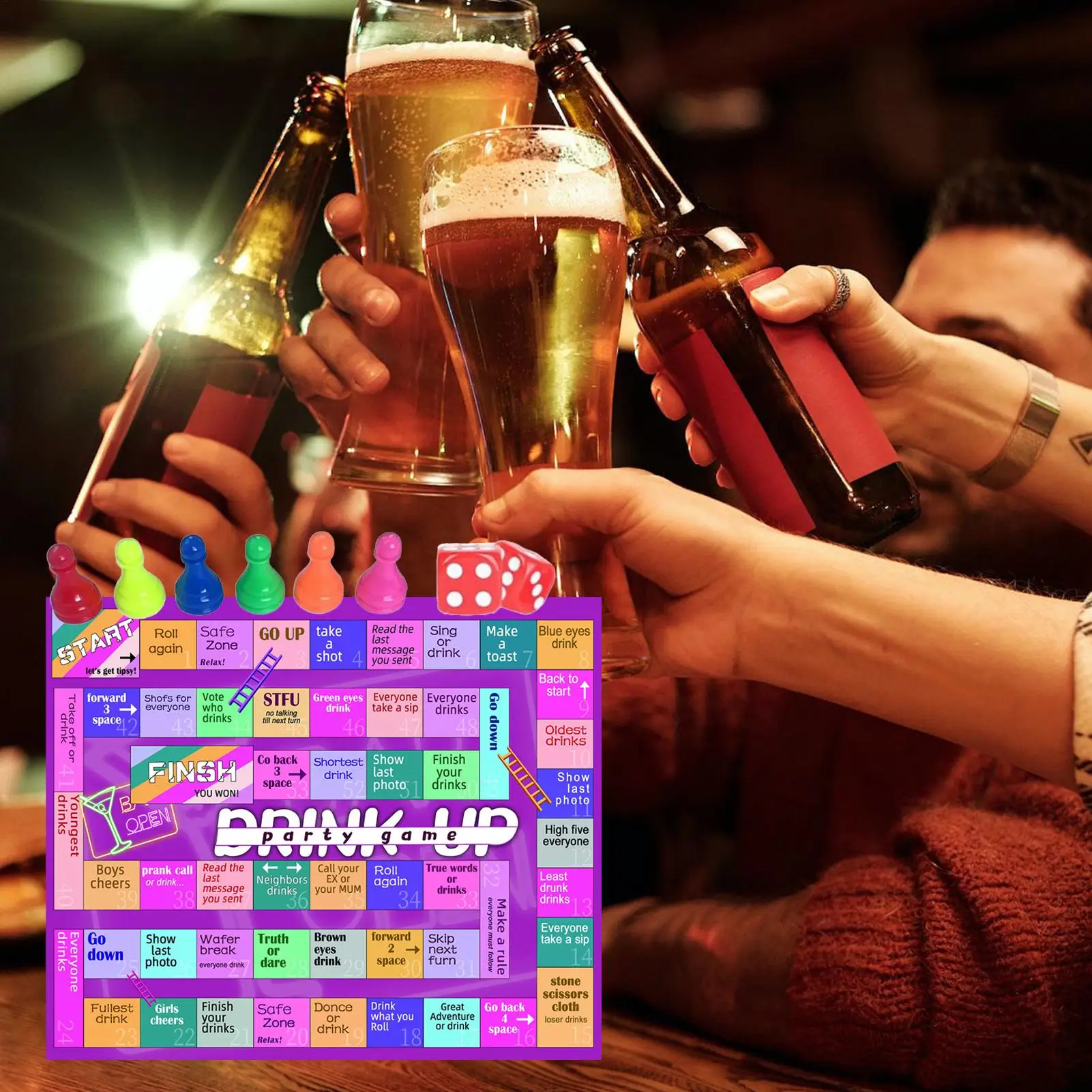 

Настольные игры для питья, забавные игральные кости, настольные игры для взрослых, интерактивные семейные вечерние мероприятия для собраний, дата на свежем воздухе, ночь