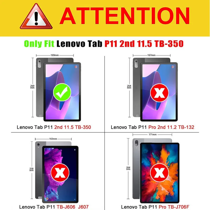 Funda protectora para tableta Lenovo XiaoXin Pad Plus 2023, 11,5 ", TB350FU, TB350XC, 2023