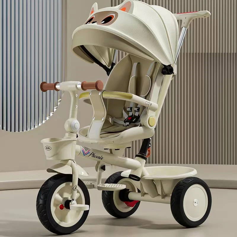 Multifunctional Children's Three-wheeled Pedal Car can Sit and Lie Down Two-way Large Baby Stroller 1-6 Years Old Bike