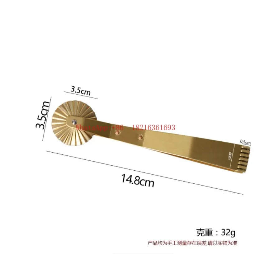 Multi Functional Pliers Carving Tool Face Spot Copper Flower Pliers Steak Retro Western Tableware Light Luxury Rolling Cutter