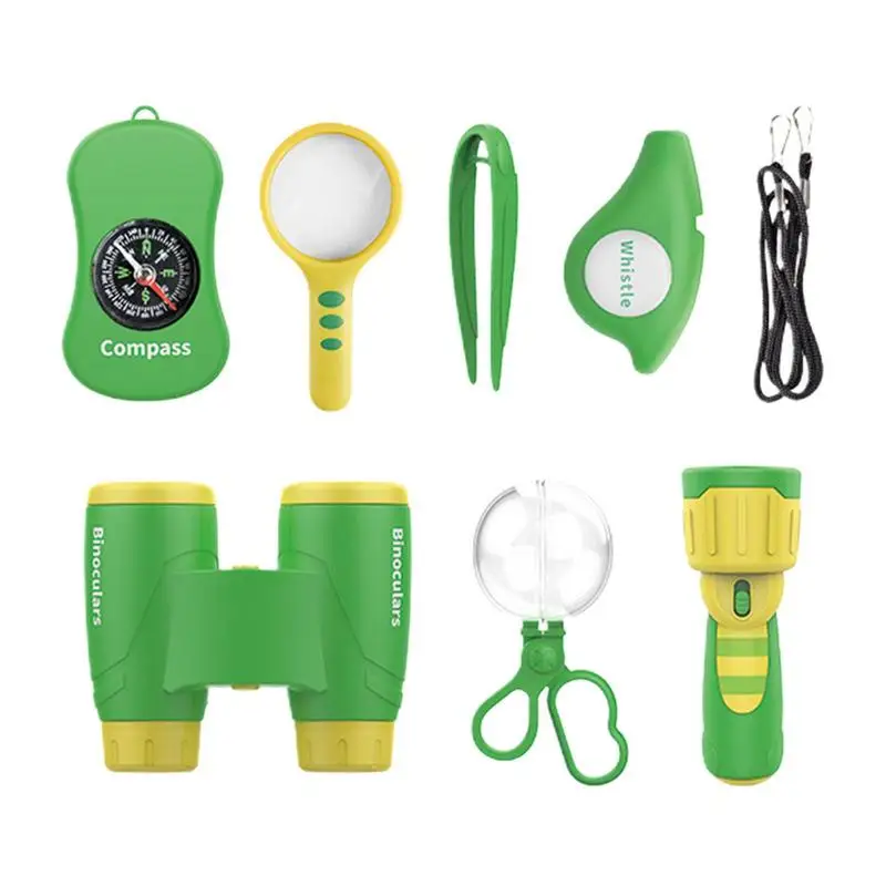 Outdoor Exploration Set Portable Outdoor Educational Toy Kit Multifunctional Educational Explorer Toy Flexible Science Nature gi